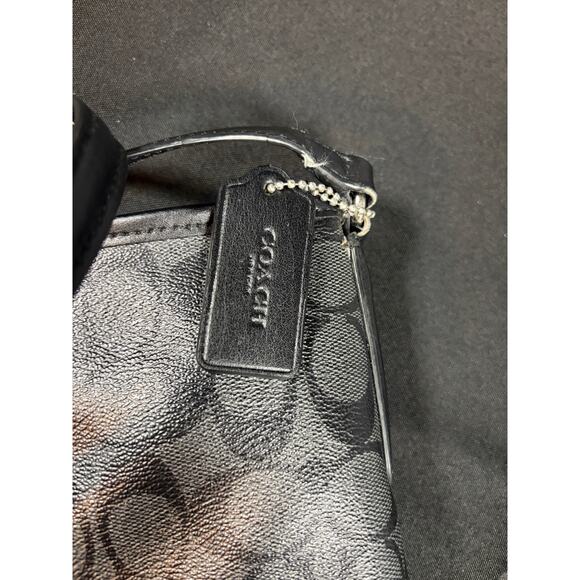 Coach Signature File Leather Crossbody Bag – Black/Gray | Authentic - Picture 8 of 9